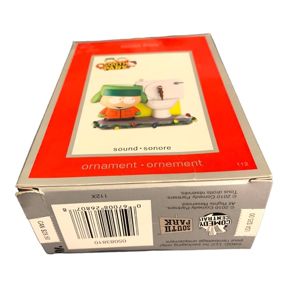NWT 2010 South Park Stan Toilet Christmas Tree Ornament Sound Clips From TV Show - Picture 5 of 9